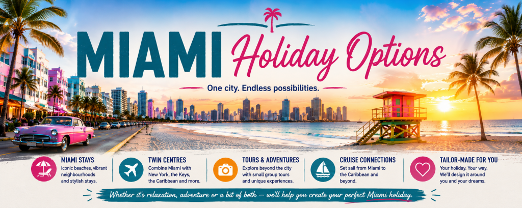 Miami holidays banner